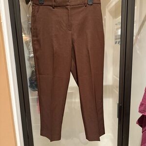 Beautiful Express chocolate /brown pants. Straight ankle legs.